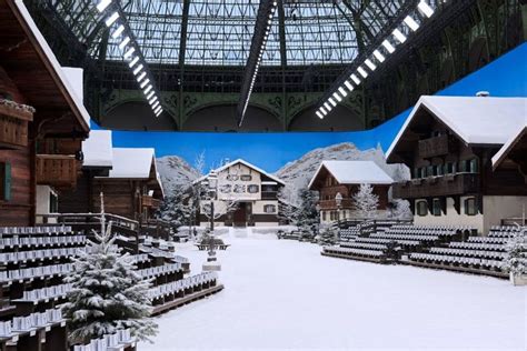 Karl Lagerfeld's final Chanel show is a snowy alpine wonderland